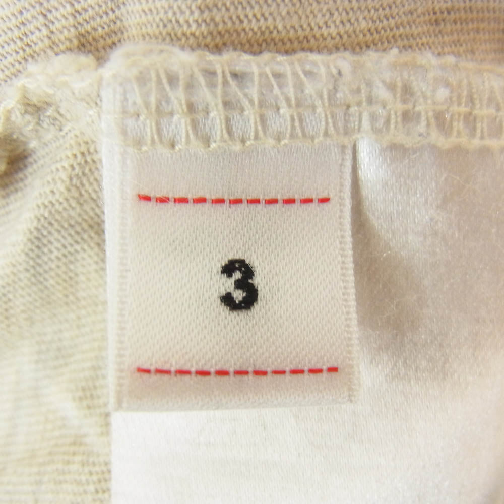 VISVIM ビズビム 19AW 0119205009005 SUBLIG CREW 3-PACK S/S ワイド クルーネック Tシャツ ベージュ系 3【中古】