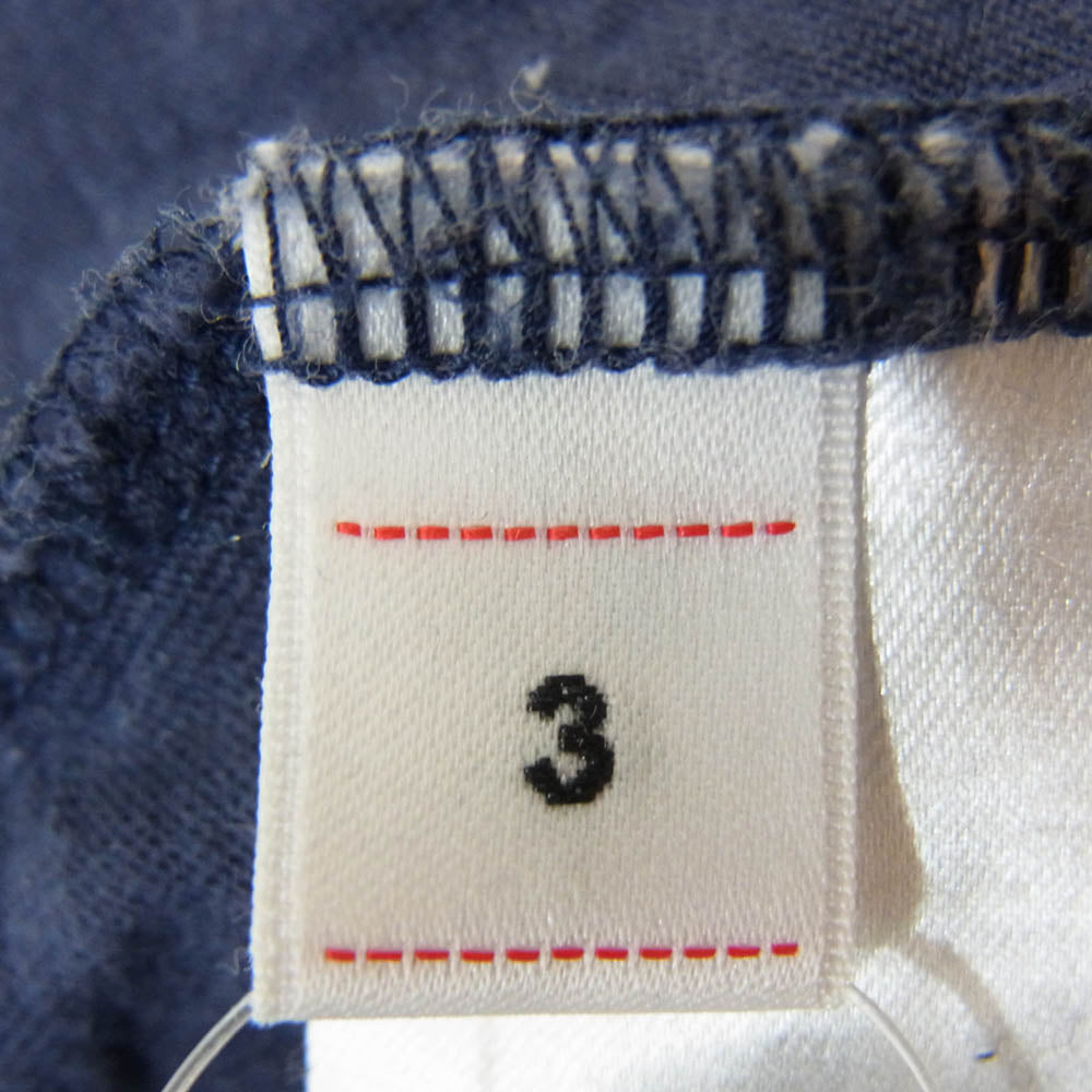 VISVIM ビズビム SUBLIG CREW 3-PACK S/S ワイド クルーネック Tシャツ ネイビー系 3【中古】