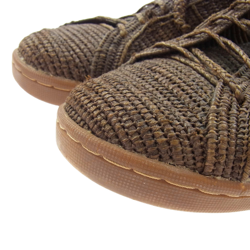 VISVIM ビズビム 16SS 0116102002007 FOLEY RAFFIA-FOLK ローカットスニーカー ブラウン系 US11【中古】