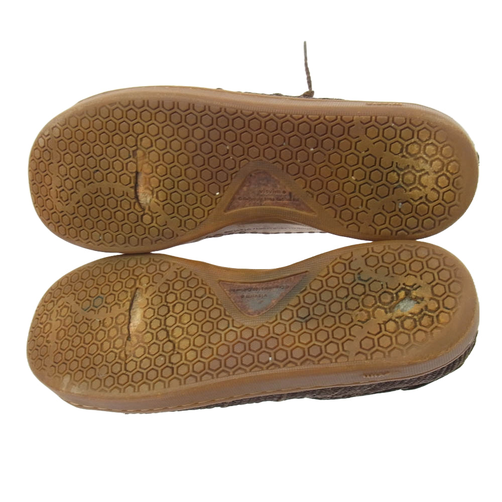VISVIM ビズビム 16SS 0116102002007 FOLEY RAFFIA-FOLK ローカットスニーカー ブラウン系 US11【中古】