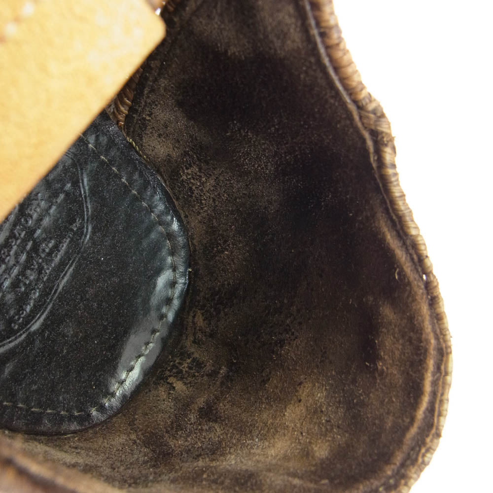 VISVIM ビズビム 16SS 0116102002007 FOLEY RAFFIA-FOLK ローカットスニーカー ブラウン系 US11【中古】