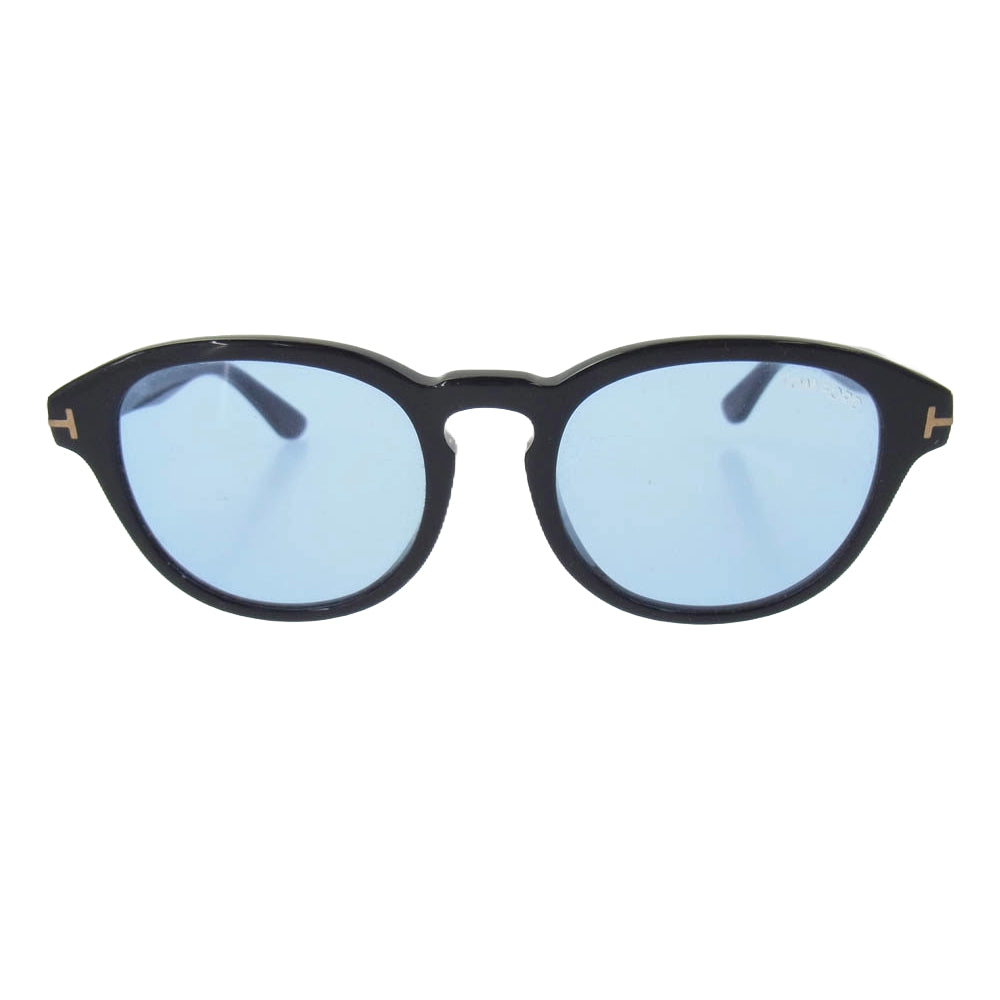 TOM FORD トムフォード TF521 01V Von Bulow カラーレンズ サングラス アイウェア ブラック系 レンズ：ブルー系 52□20 145【中古】