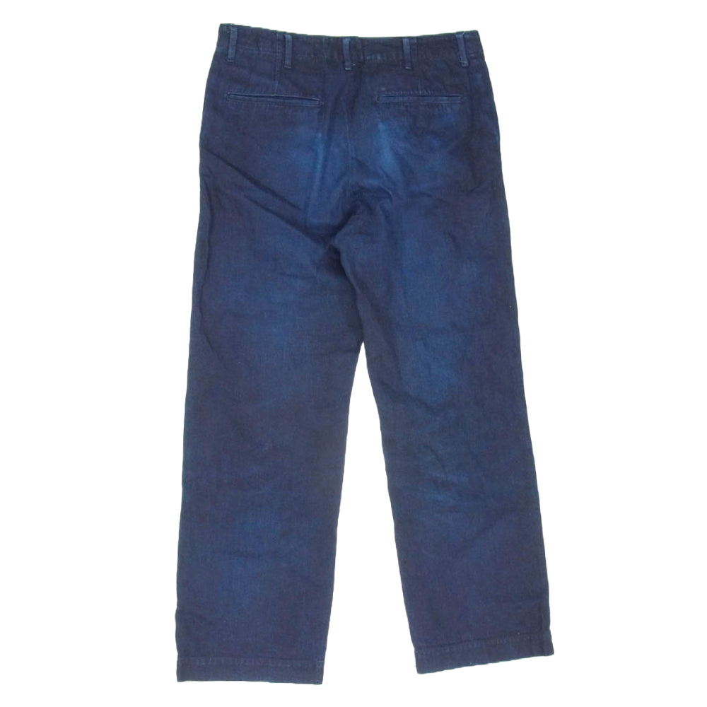 VISVIM ビズビム 21AW 0121205005020 CHINO PANTS HW UNWASHED ボタンフライ チノパンツ 後染め インディゴブルー系 3【中古】