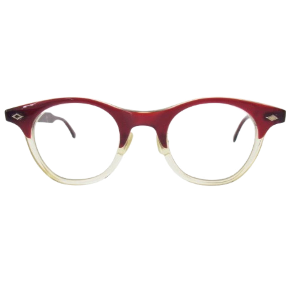 AT LAST アットラスト TIMEWORN CLOTHING タイムウォーンクロージング × 白山眼鏡店 BOSTON  ボストン メガネ 度入り フレーム【中古】