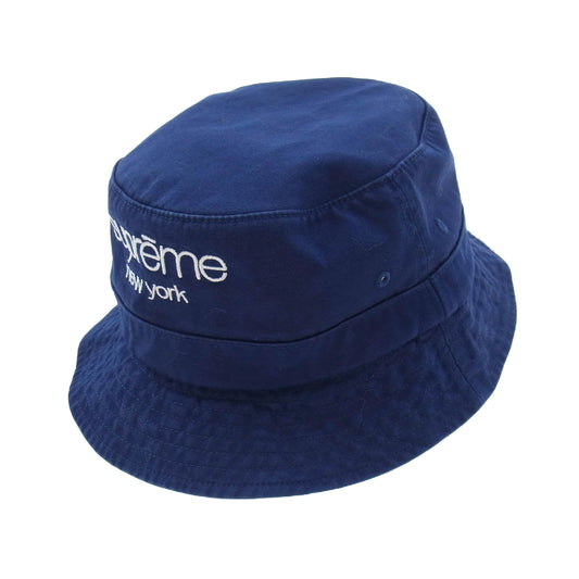 Supreme シュプリーム 24SS Chino Twill Crusher Navy チノ ツイル クラッシャー ネイビー バケットハット ネイビー系 M/L (60cm)【中古】