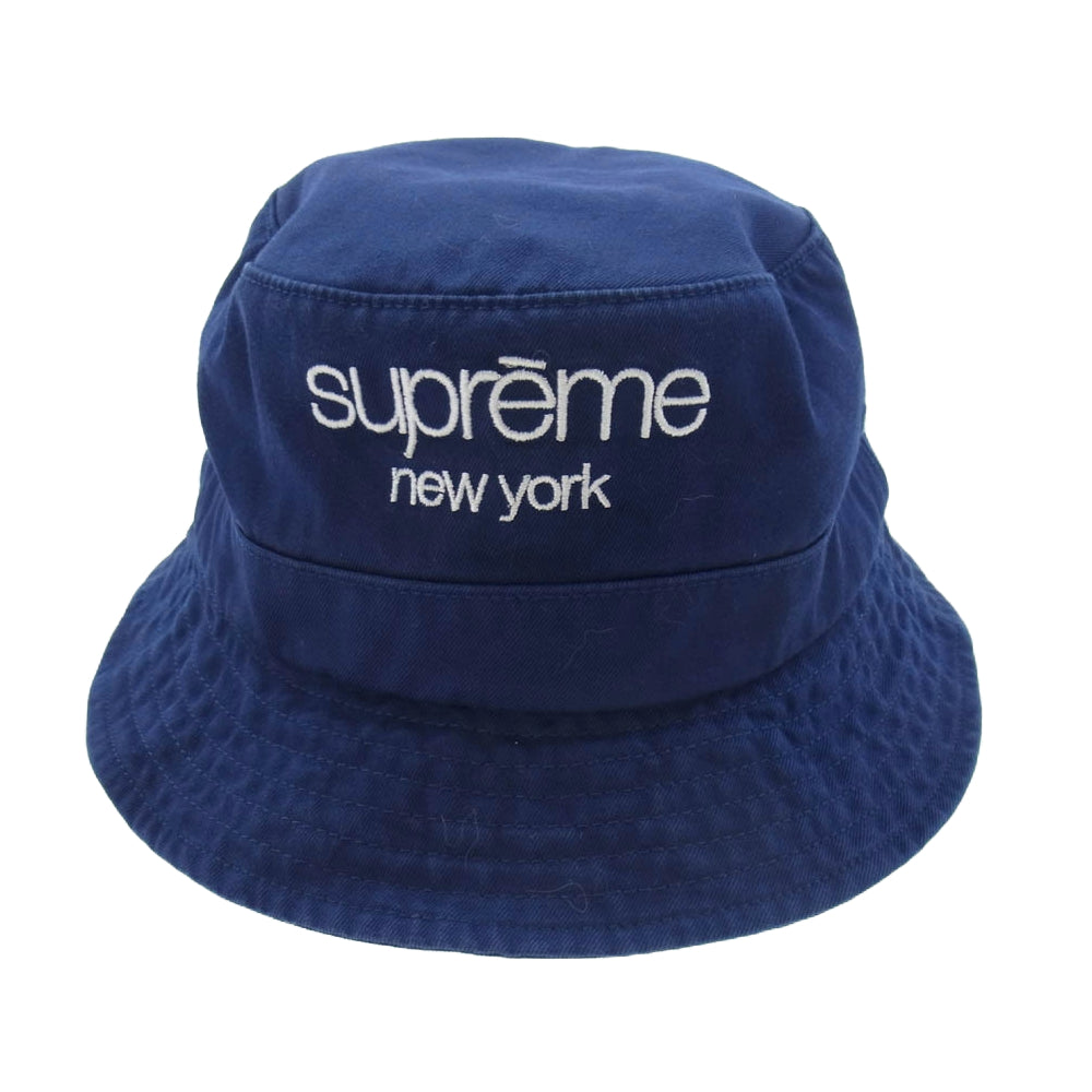 Supreme シュプリーム 24SS Chino Twill Crusher Navy チノ ツイル クラッシャー ネイビー バケットハット ネイビー系 M/L (60cm)【中古】