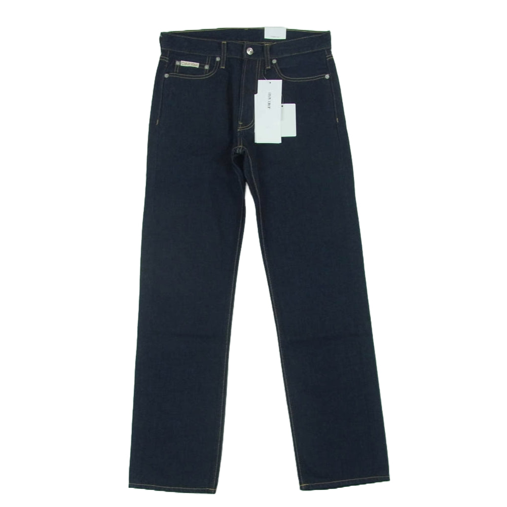 CALVIN KLEIN カルバンクライン J326664 STANDARD STRAIGHT JEANS スタンダード ストレート デニム パンツ インディゴブルー系 W30 L32【新古品】【未使用】【中古】