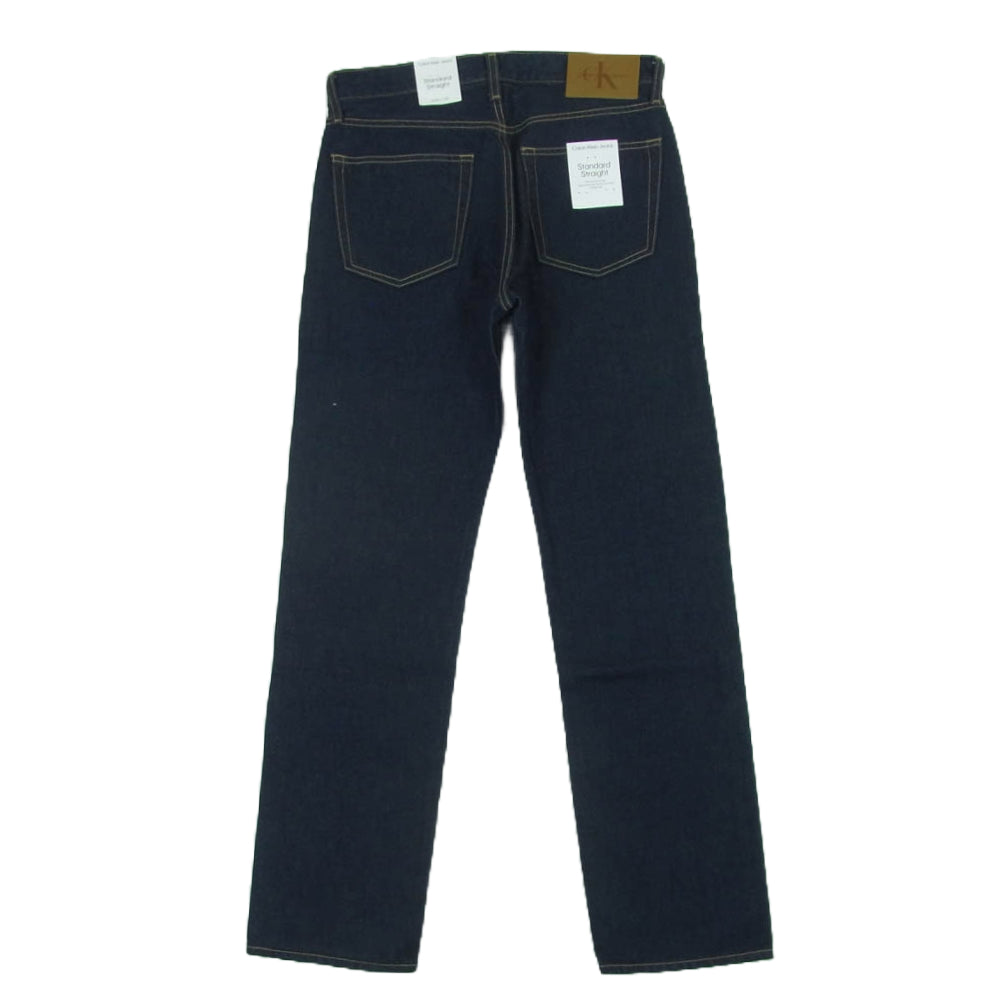 CALVIN KLEIN カルバンクライン J326664 STANDARD STRAIGHT JEANS スタンダード ストレート デニム パンツ インディゴブルー系 W30 L32【新古品】【未使用】【中古】