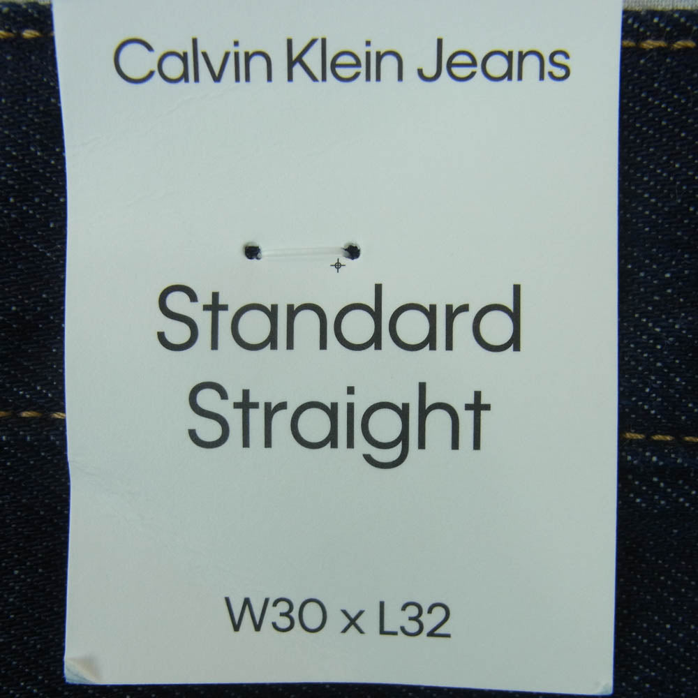 CALVIN KLEIN カルバンクライン J326664 STANDARD STRAIGHT JEANS スタンダード ストレート デニム パンツ インディゴブルー系 W30 L32【新古品】【未使用】【中古】