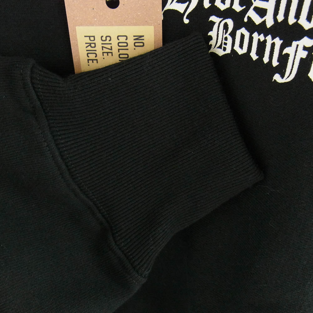 HideandSeek ハイドアンドシーク HC-010624 The H&S Sweat Shirt バックプリント スウェット ブラック系 L【新古品】【未使用】【中古】