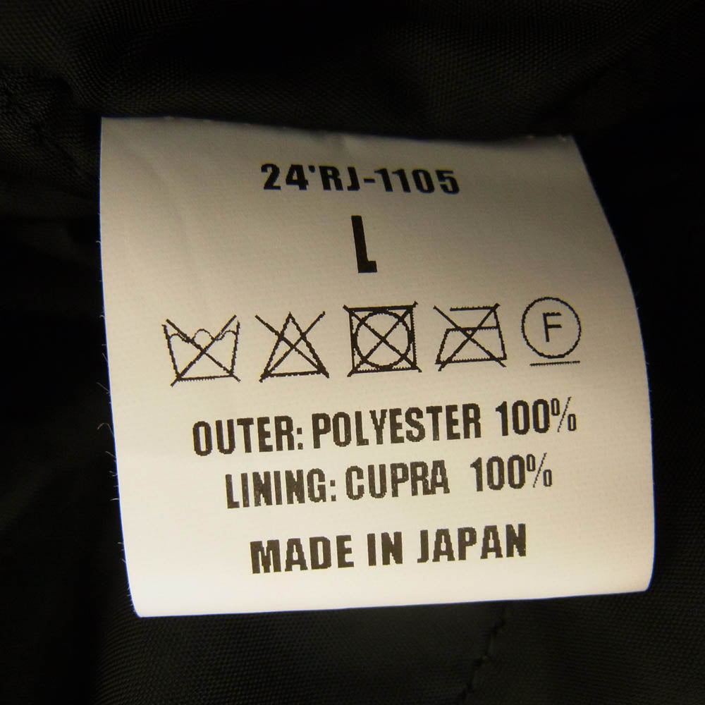 RATS ラッツ 24'RJ-1105 ZIP FLEECE BLACK ジップ フリースジャケット ブラック系 L【新古品】【未使用】【中古】
