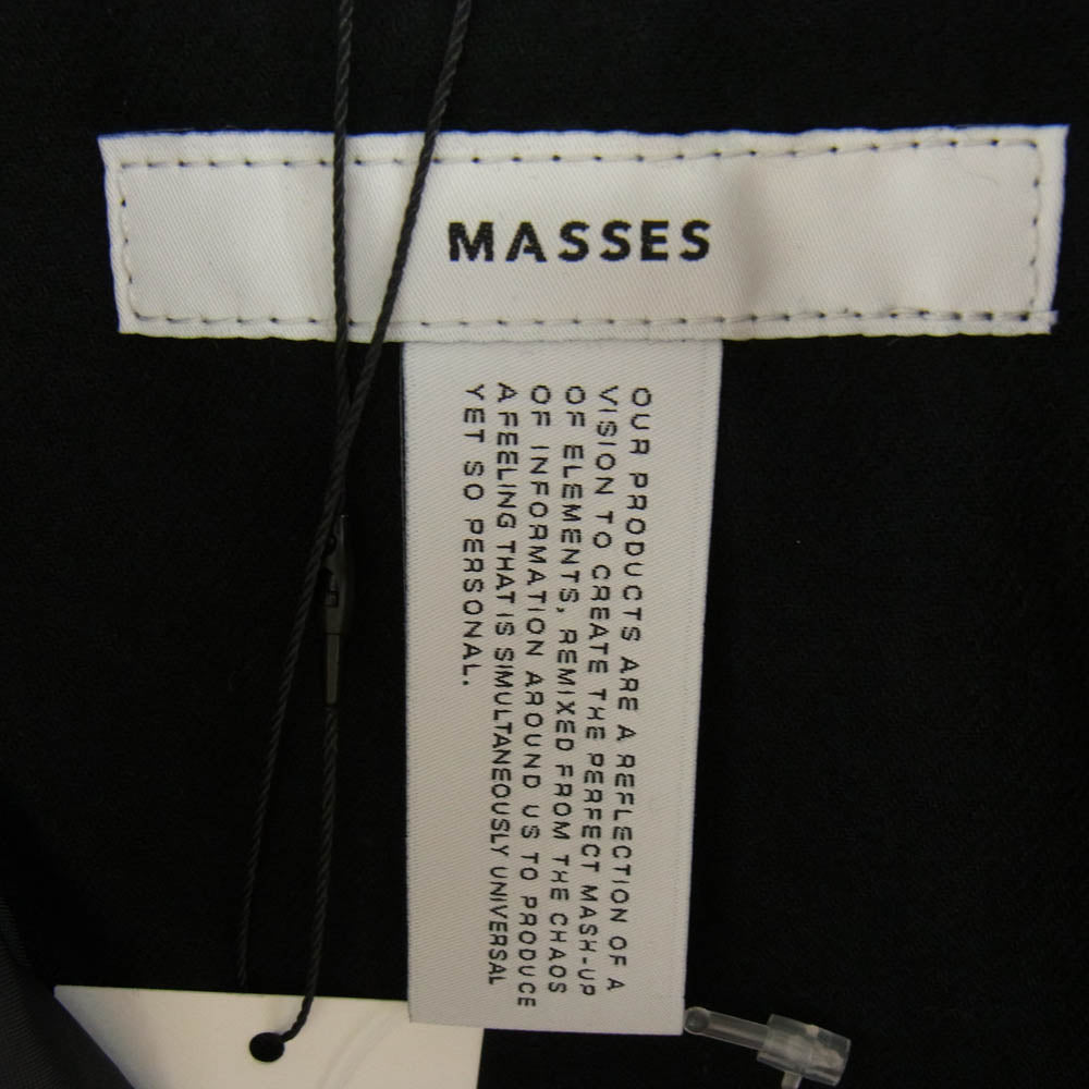 MASSES マシス 24AW 24AW_MSS_114 NYLON JKT CROW BLACK スカル バックプリント ナイロン コーチジャケット ブラック系 L【新古品】【未使用】【中古】