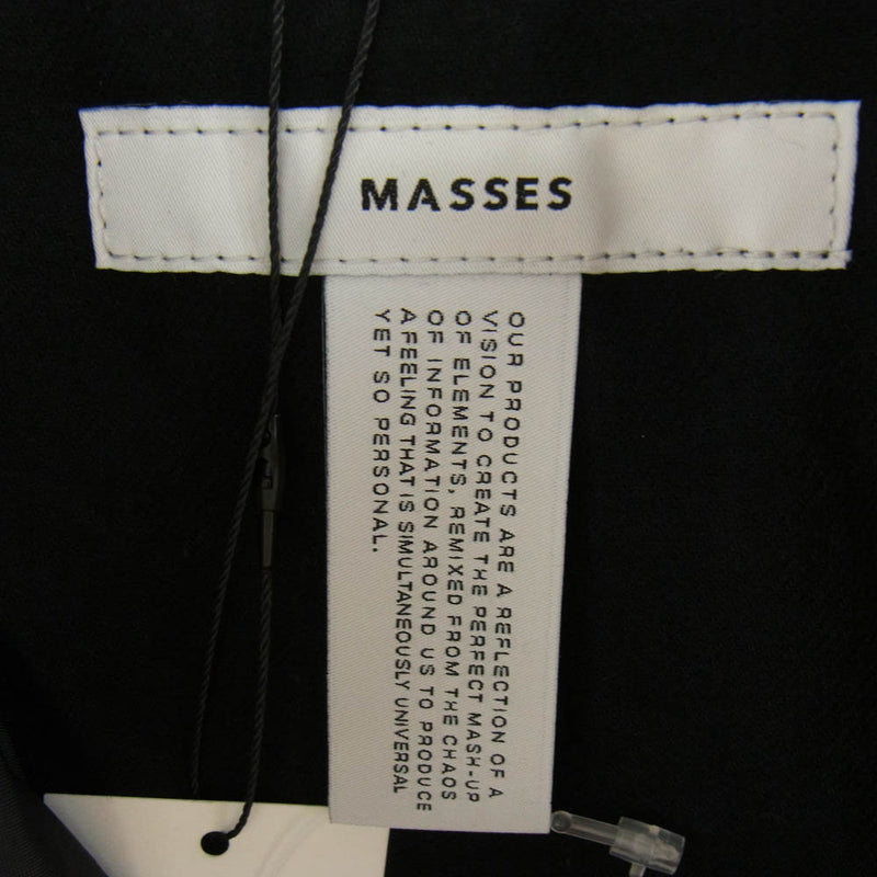 MASSES マシス 24AW 24AW_MSS_114 NYLON JKT CROW BLACK スカル バック