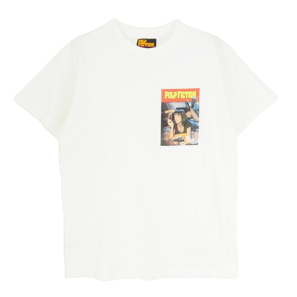 WACKO MARIA ワコマリア PF-WM-TEE07 PULP FICTION CREW NECK T-SHIRT TYPE-5 パルプフィクション プリント Tシャツ ホワイト系 M【中古】