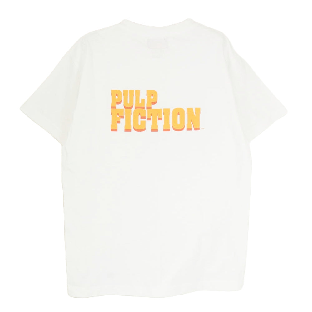 WACKO MARIA ワコマリア PF-WM-TEE07 PULP FICTION CREW NECK T-SHIRT TYPE-5 パルプフィクション プリント Tシャツ ホワイト系 M【中古】