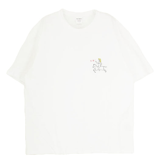 WACKO MARIA ワコマリア 24SSE-WMT-WT02 WASHED HEAVY WEIGHT CREW NECK T-SHIRT  刺繍 半袖 Tシャツ ホワイト系 L【中古】
