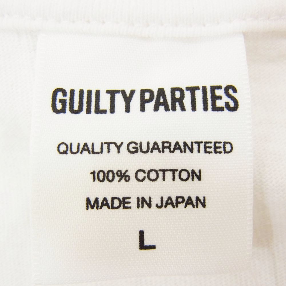WACKO MARIA ワコマリア 24SSE-WMT-WT02 WASHED HEAVY WEIGHT CREW NECK T-SHIRT  刺繍 半袖 Tシャツ ホワイト系 L【中古】