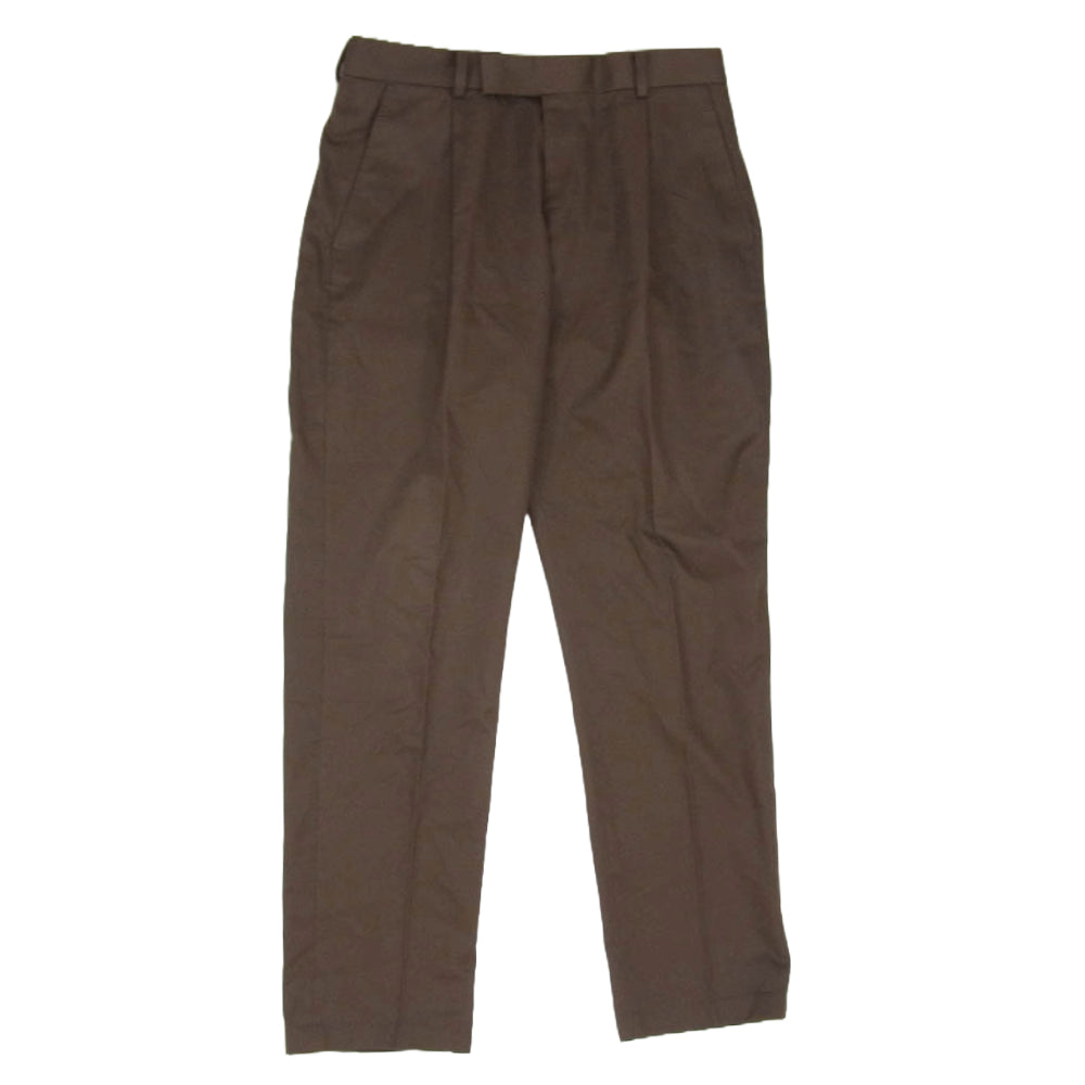 WACKO MARIA ワコマリア タック テーパード トラウザー スラックス パンツ ブラウン系 M【中古】