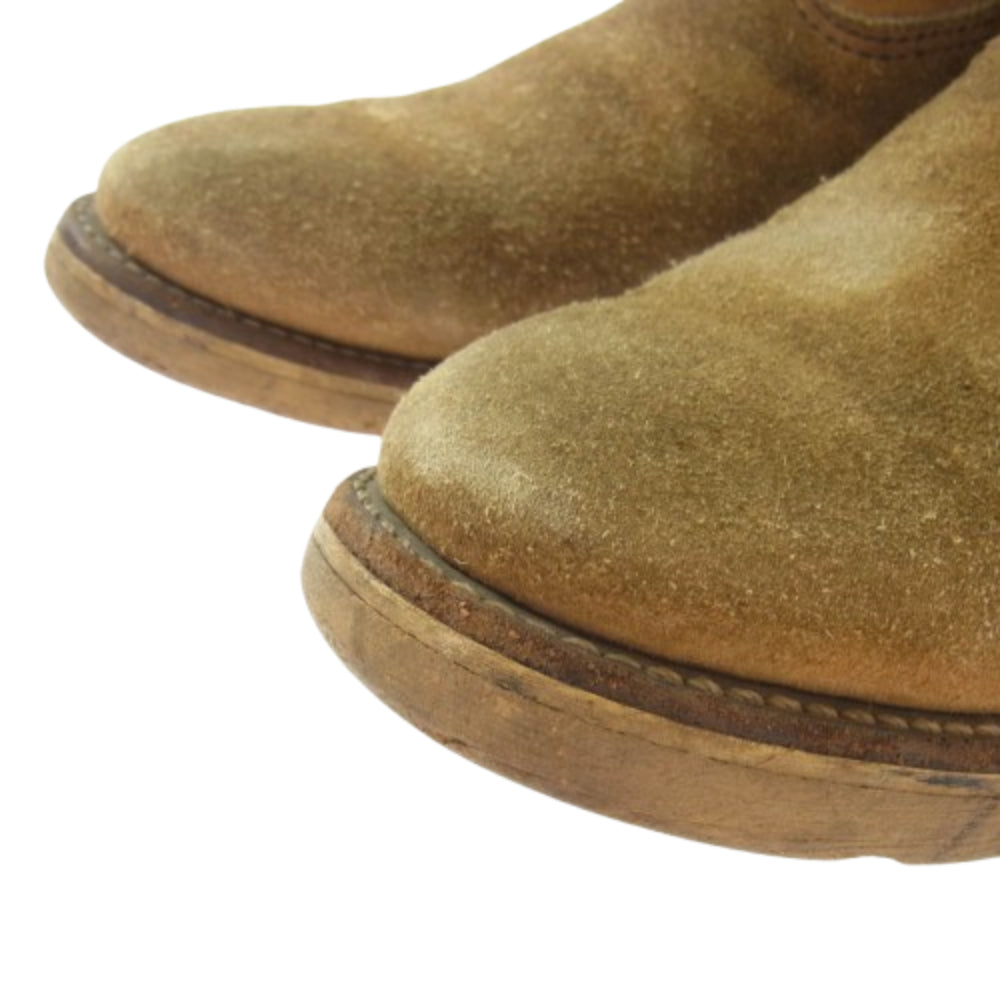 RED WING レッドウィング 8168 90's プリント羽タグ PECOS ペコスブーツ スエード ライトブラウン系 7【中古】