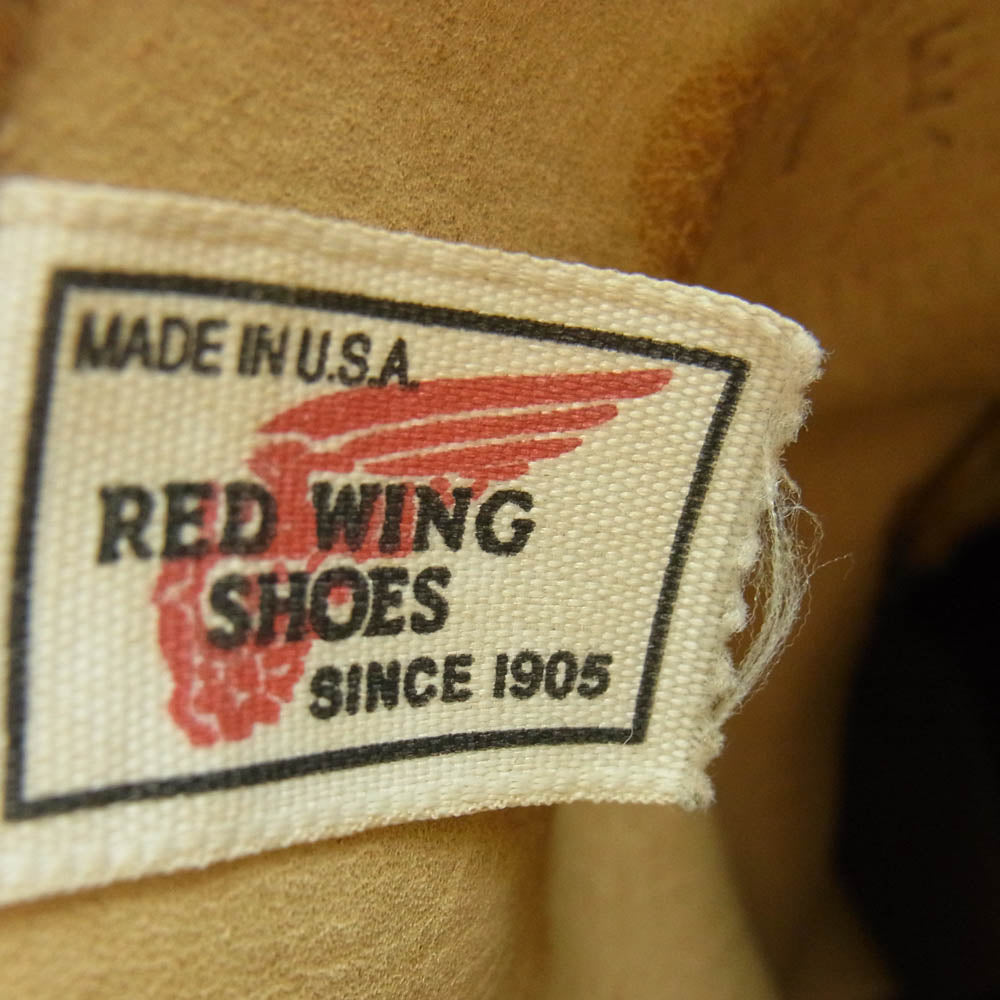 RED WING レッドウィング 8168 90's プリント羽タグ PECOS ペコスブーツ スエード ライトブラウン系 7【中古】