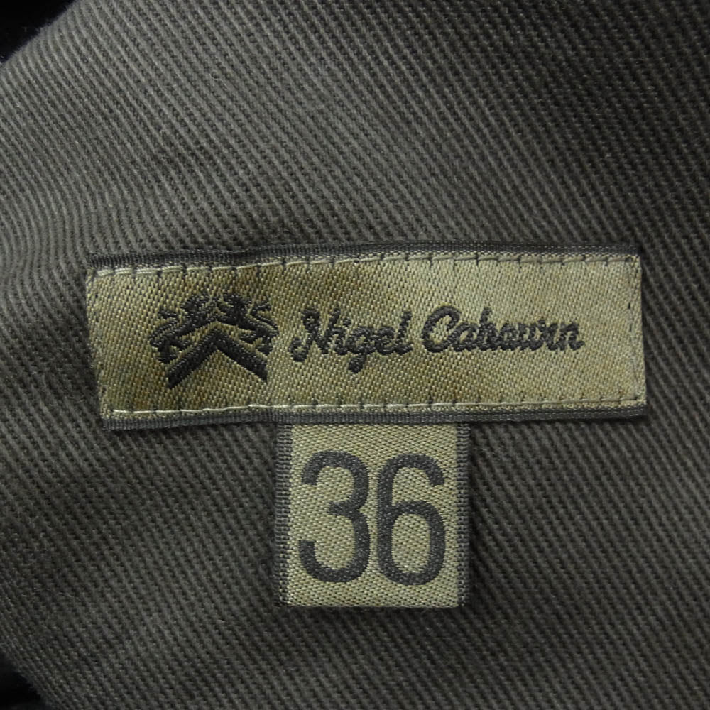 Nigel Cabourn ナイジェルケーボン 8050-00-5031 BRITISH ARMY PANT LOOSE DENIM ブリティッシュ アーミー パンツ ルーズ デニム ブラック系 36【中古】