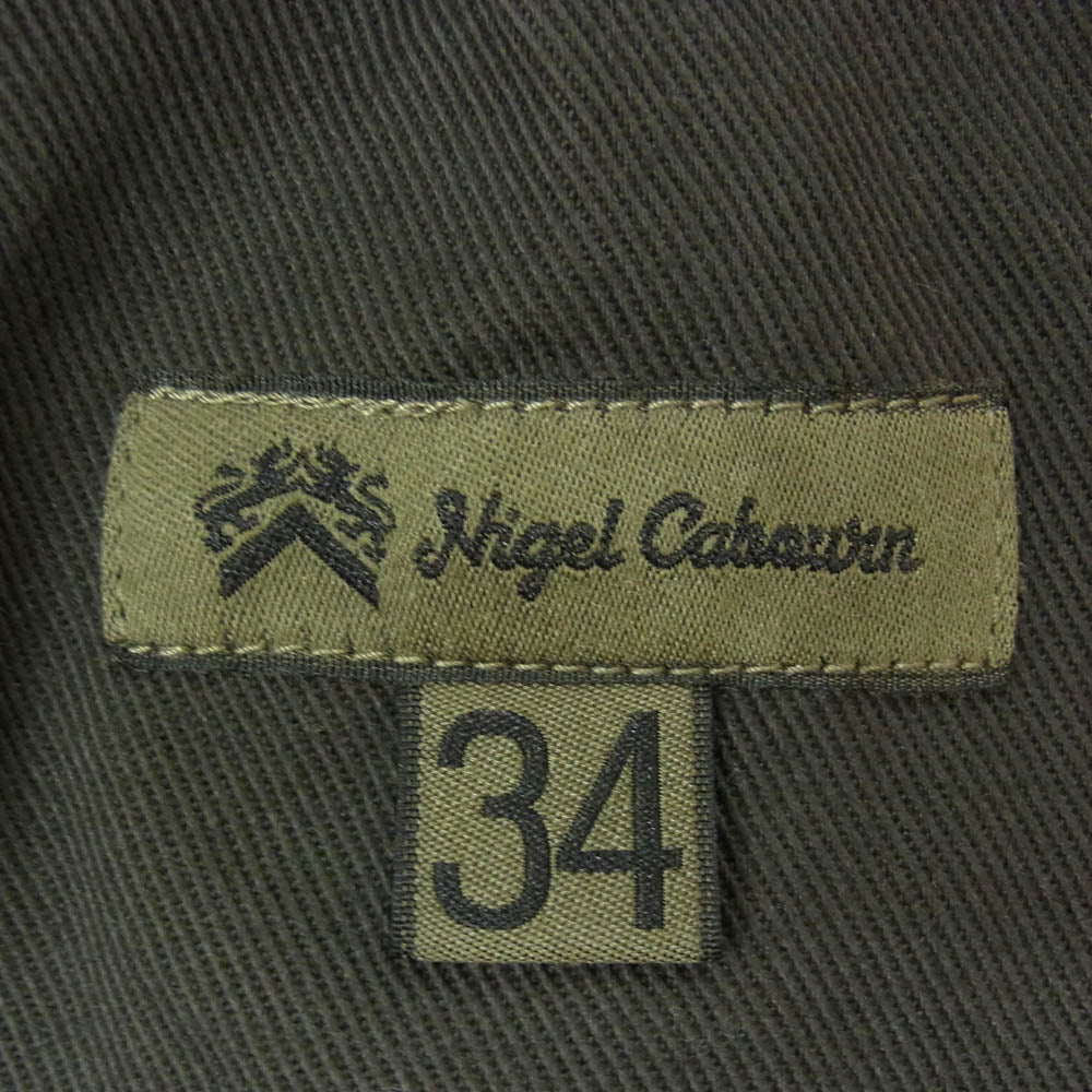 Nigel Cabourn ナイジェルケーボン 8050-00-50026 RAILMAN DENIM PANT 5 POCKET JEANS レイルマン デニム パンツ ブラック系 34【中古】
