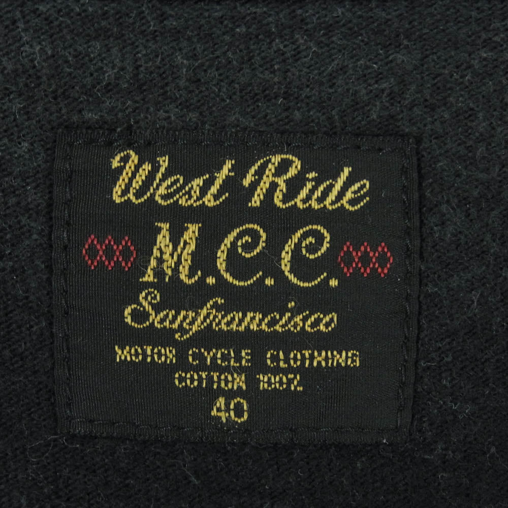WESTRIDE ウエストライド GOOD TIMES ROLL TEE 半袖 Tシャツ ブラック系 40【中古】