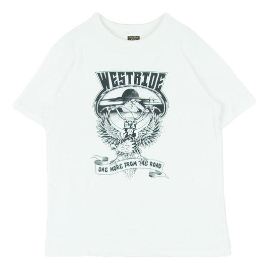 WESTRIDE ウエストライド ONE MORE FROM THE ROAD フロントプリント Tシャツ 半袖 カットソー ホワイト系 38【中古】