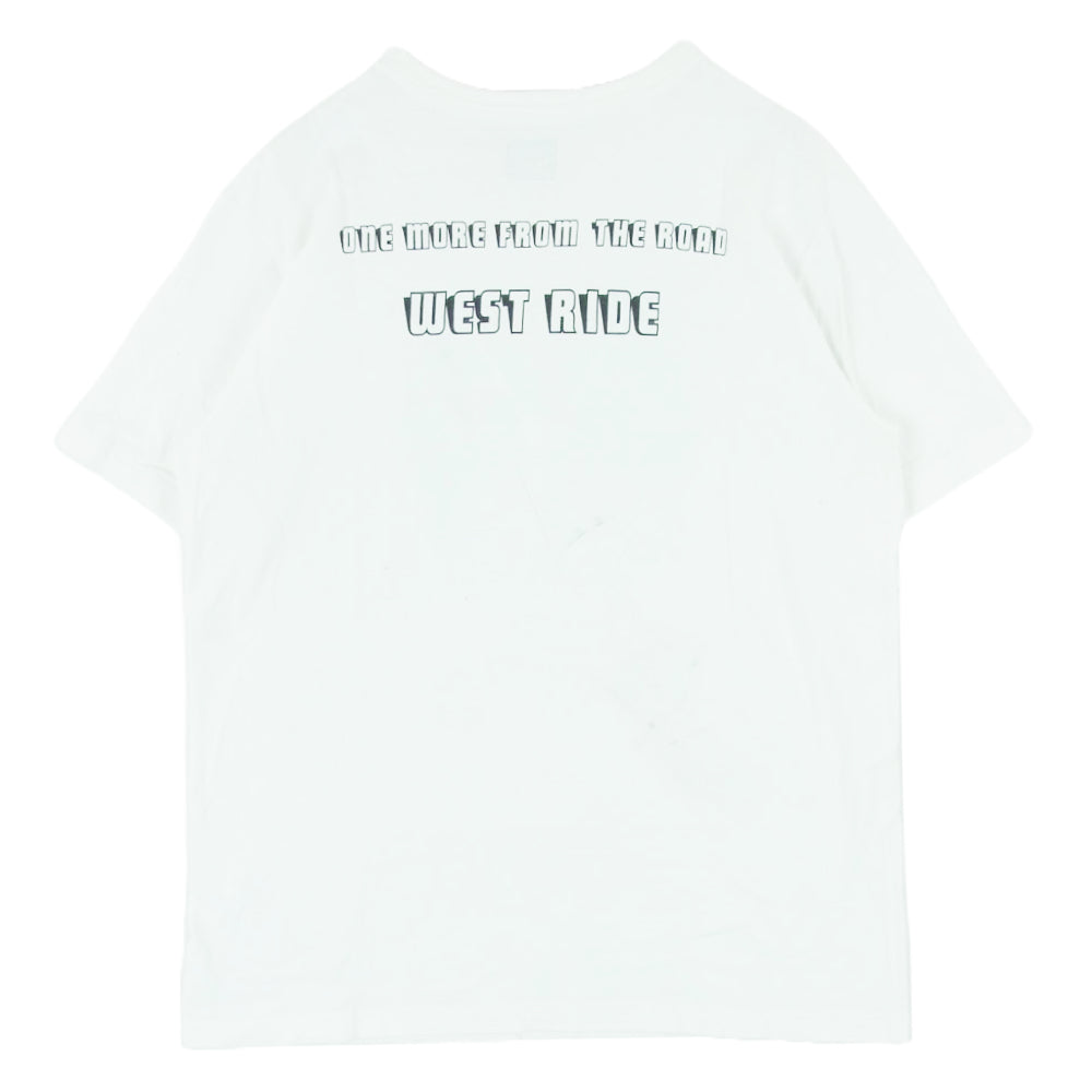 WESTRIDE ウエストライド ONE MORE FROM THE ROAD フロントプリント Tシャツ 半袖 カットソー ホワイト系 38【中古】