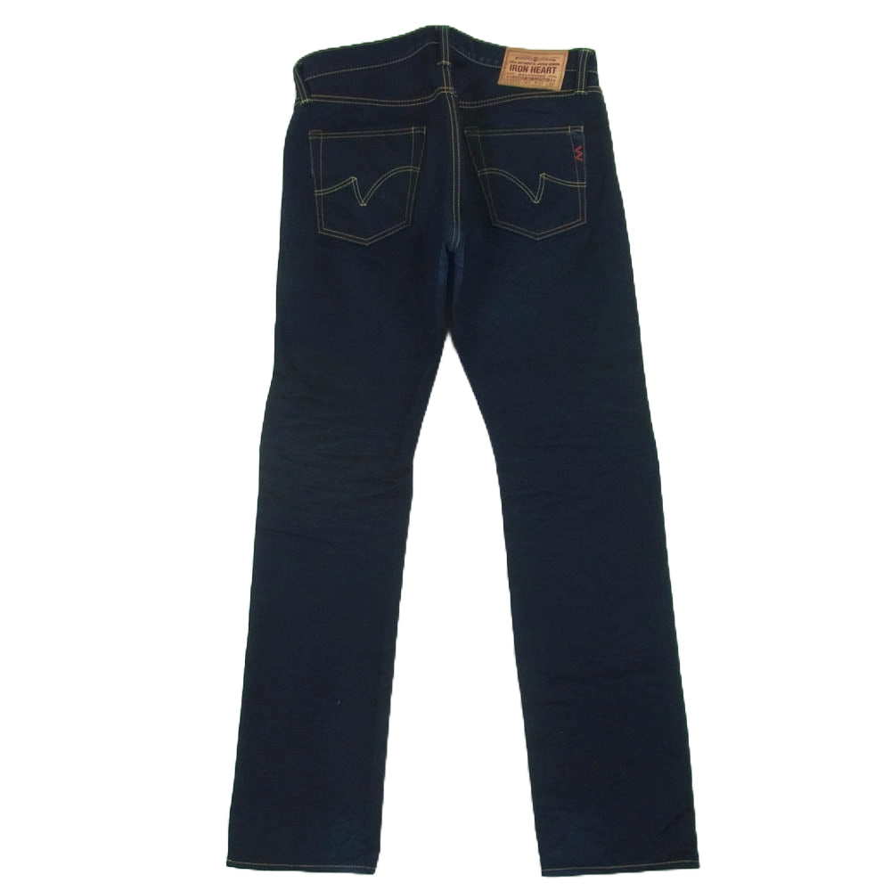 IRON HEART アイアンハート 666S-14ib 14oz セルビッチ デニム タイト ストレート パンツ インディゴブルー系 W34【中古】