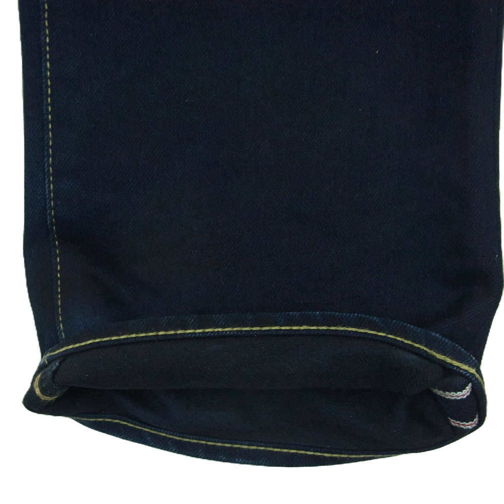 IRON HEART アイアンハート 666S-14ib 14oz セルビッチ デニム タイト ストレート パンツ インディゴブルー系 W34【中古】