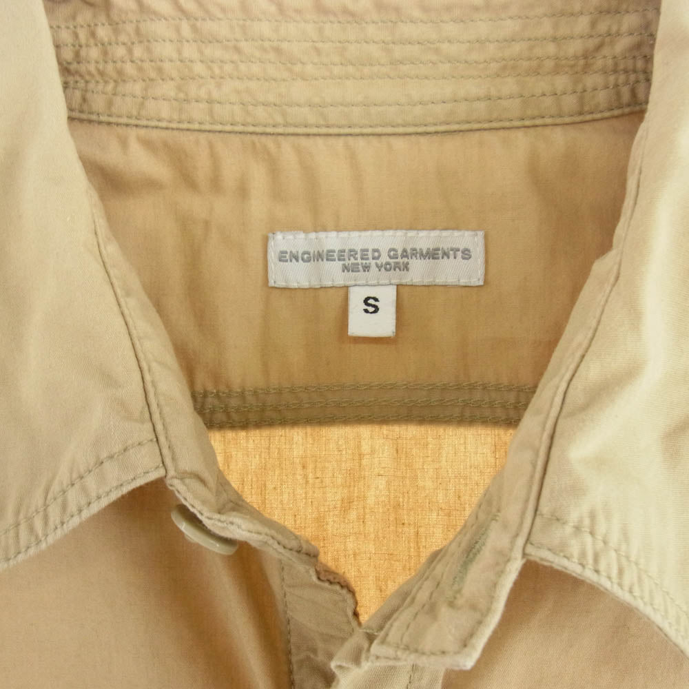 Engineered Garments エンジニアードガーメンツ ポケット付き 長袖 シャツ ベージュ系 S【中古】