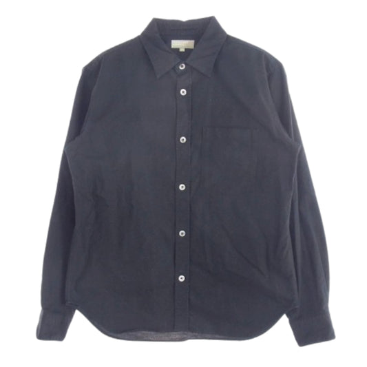 MARGARET HOWELL マーガレットハウエル 579-6250007 コットン 長袖 シャツ ブラック ブラック系 M【中古】
