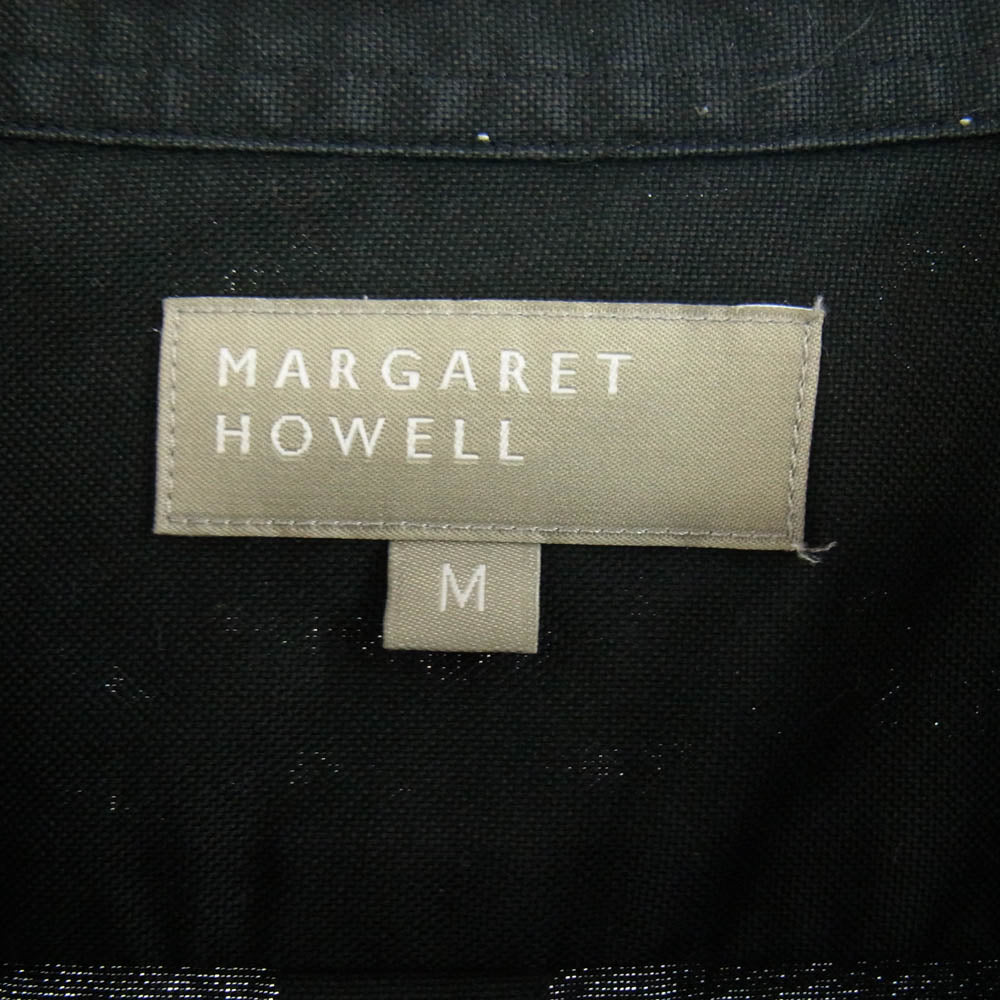 MARGARET HOWELL マーガレットハウエル 579-6250007 コットン 長袖 シャツ ブラック ブラック系 M【中古】