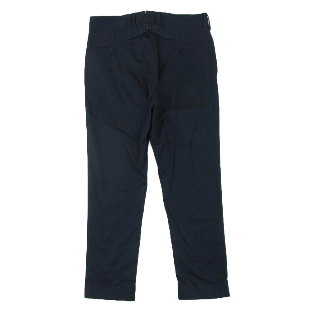 Engineered Garments エンジニアードガーメンツ ベルト付き スラックス パンツ コットン アメリカ製 ネイビー系 32【中古】