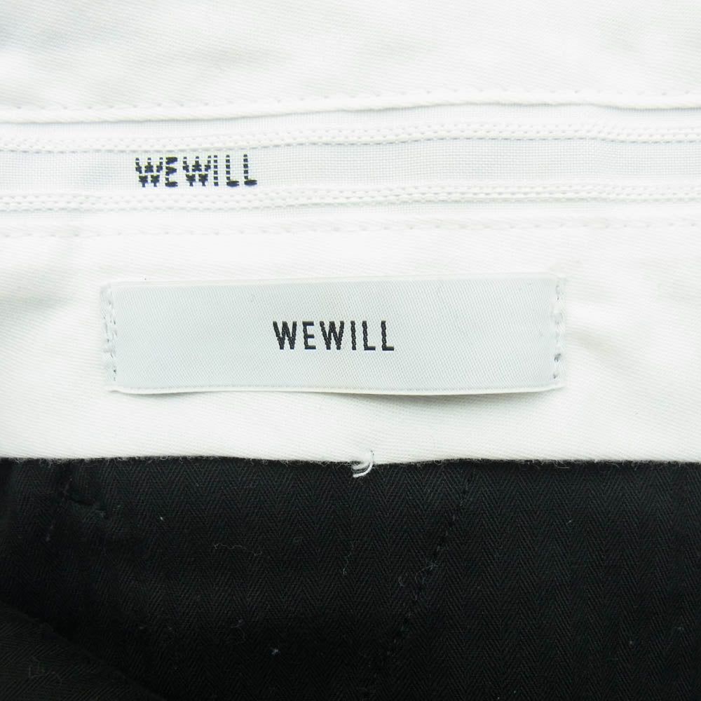 WEWILL ウィーウィル W-008-6005 スラックス リネン パンツ ブラック系 2【中古】