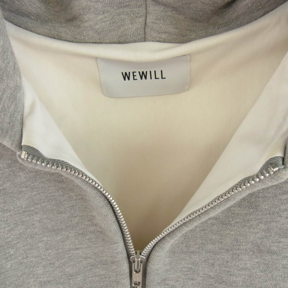 WEWILL ウィーウィル W-000-8012 ヘビーウェイト ジップ パーカー グレー系 2【中古】
