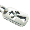 CHROME HEARTS クロムハーツ（原本無） DT SM CO CRS 1DIA スモール カットアウト クロス ドッグタグ 1ダイヤ チャーム シルバー ペンダントトップ シルバー系【中古】