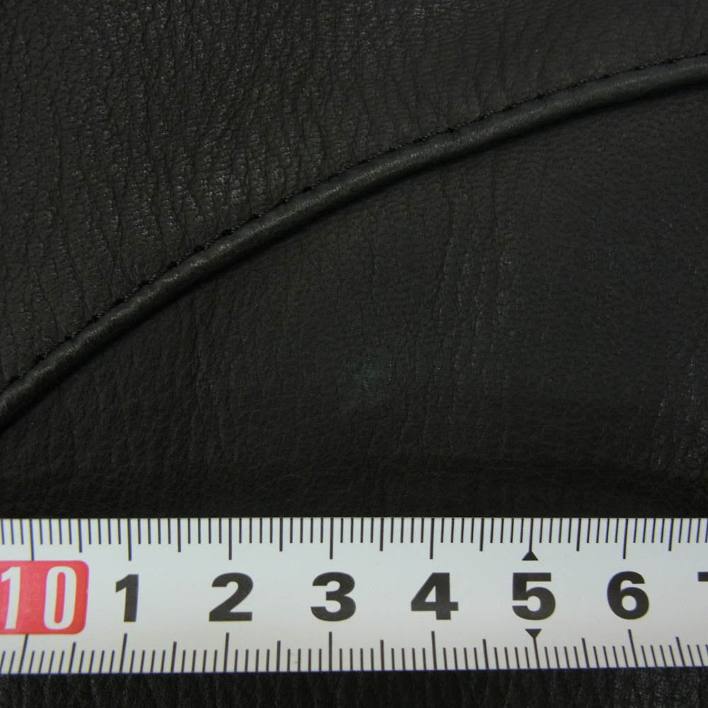 REDMOON レッドムーン DEERSKIN LEATHER SHIRT 鹿革 ディアスキン レザー シャツ ブラック系 S【中古】