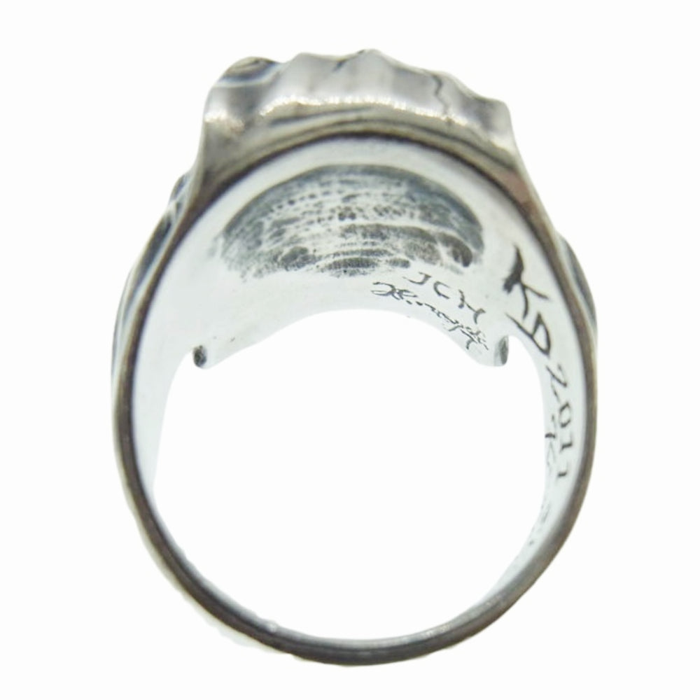 カゲマルデザイン 18K MUSCLE SKULL RING マッスル スカル リング シルバー系 21号【中古】