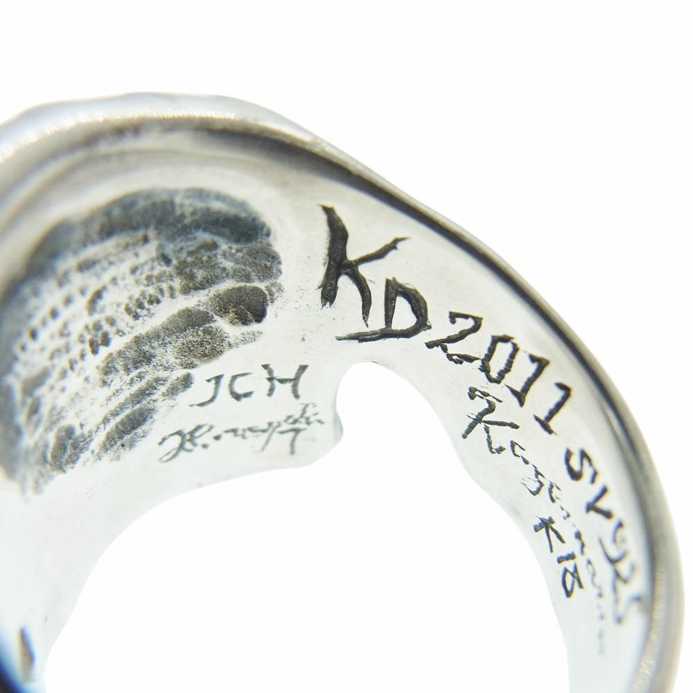 カゲマルデザイン 18K MUSCLE SKULL RING マッスル スカル リング シルバー系 21号【中古】