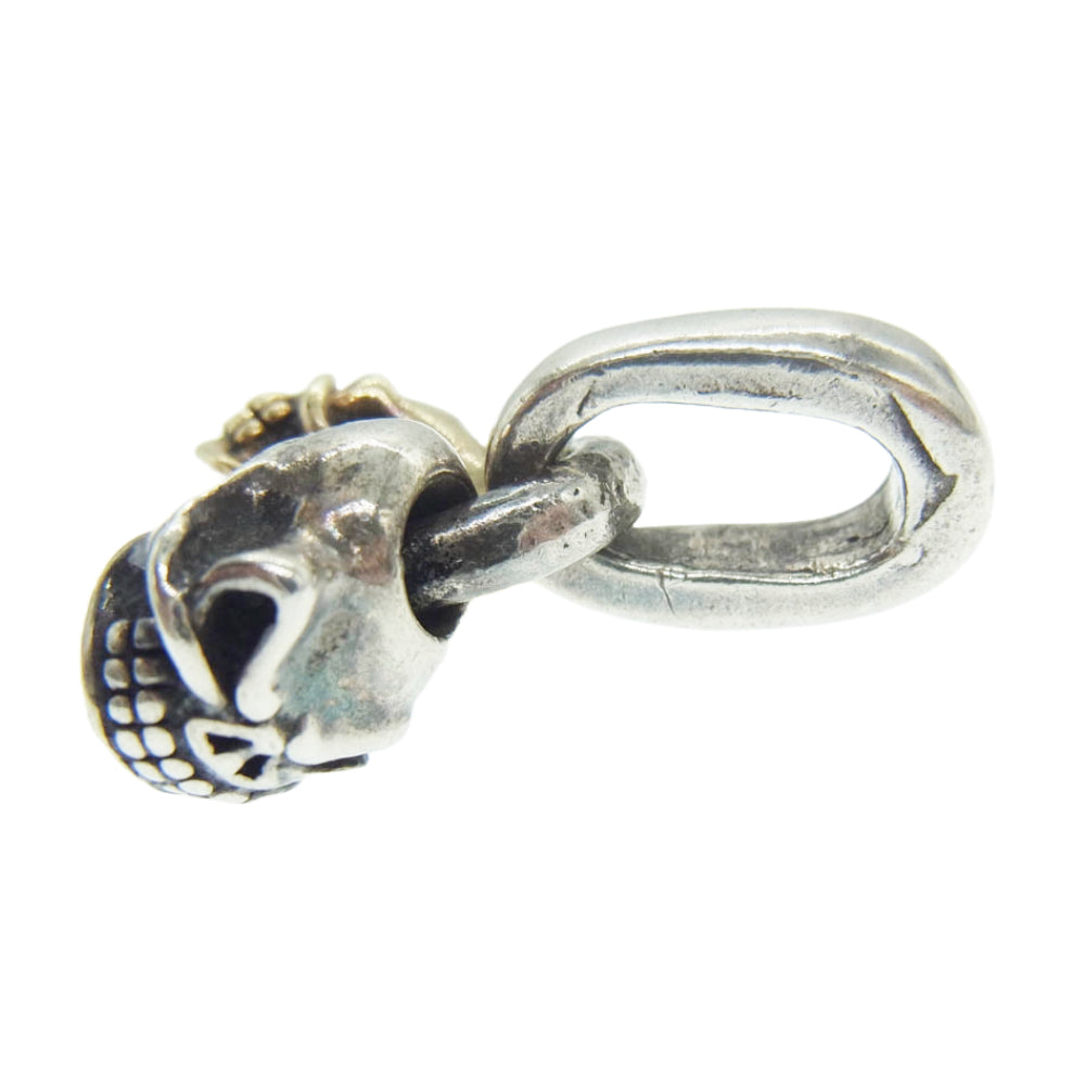 STARLIN GEAR スターリンギア 18K×SV Twinskull pendant ツイン スカル ペンダントトップ ゴールド系 シルバー系【中古】