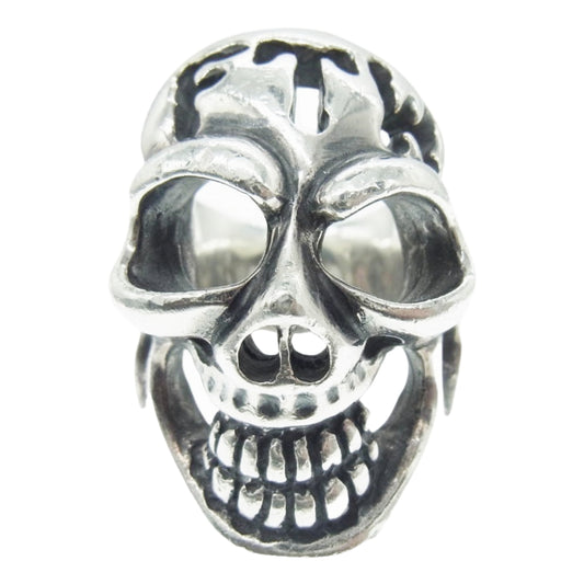 BILL WALL LEATHER ビルウォールレザー FTW MASTER SKULL マスタースカル リング シルバー系 22号【中古】