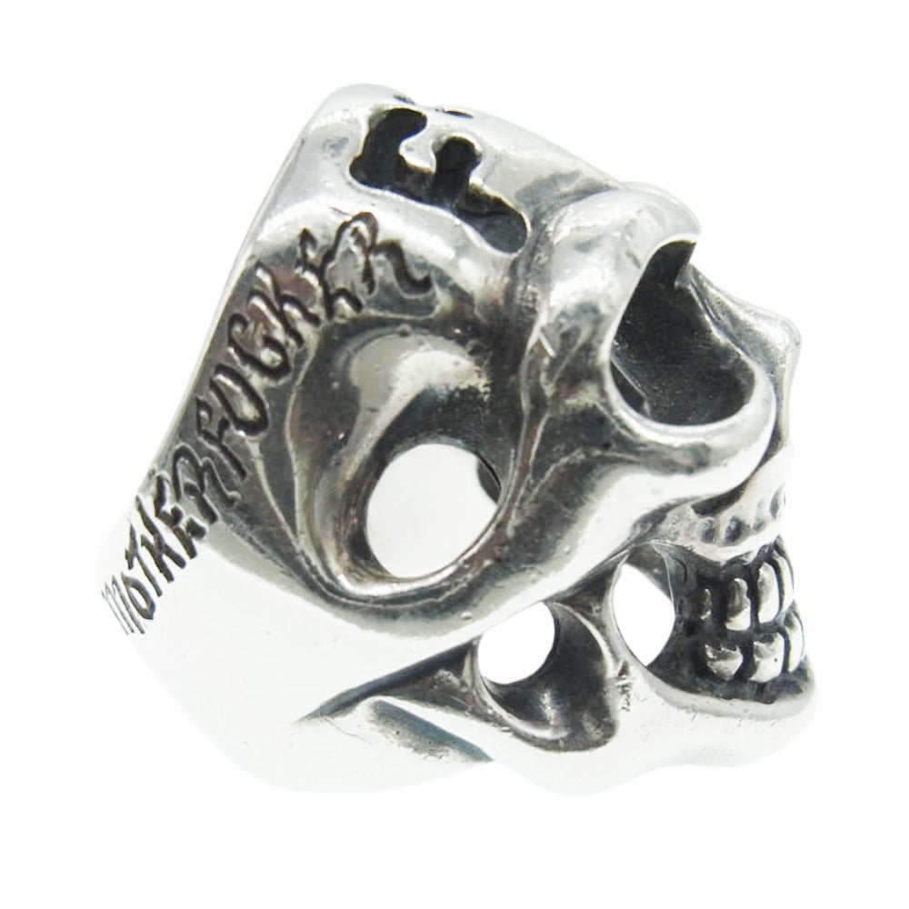 BILL WALL LEATHER ビルウォールレザー FTW MASTER SKULL マスタースカル リング シルバー系 22号【中古】