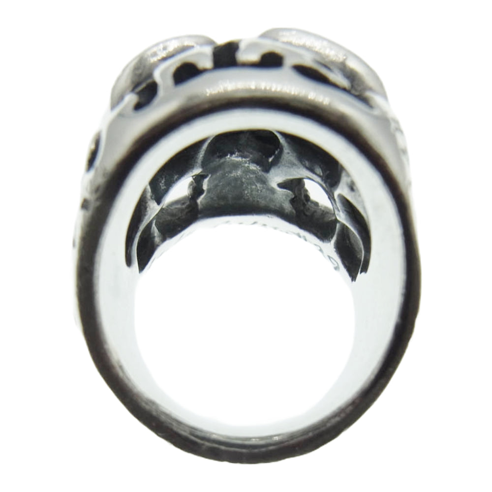 BILL WALL LEATHER ビルウォールレザー FTW MASTER SKULL マスタースカル リング シルバー系 22号【中古】