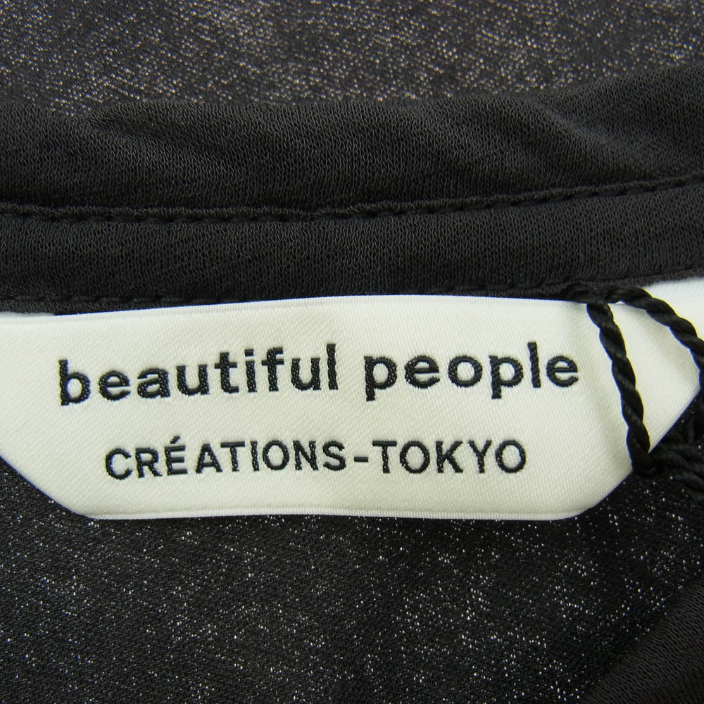 beautiful people ビューティフルピープル 1425310469 MEGADETH sheer jersey T-shirt メガデス バンド シアー ジャージー Tシャツ 半袖 ブラック系 150【中古】 beautiful people ビューティフルピープル 1425310469 MEGADETH sheer