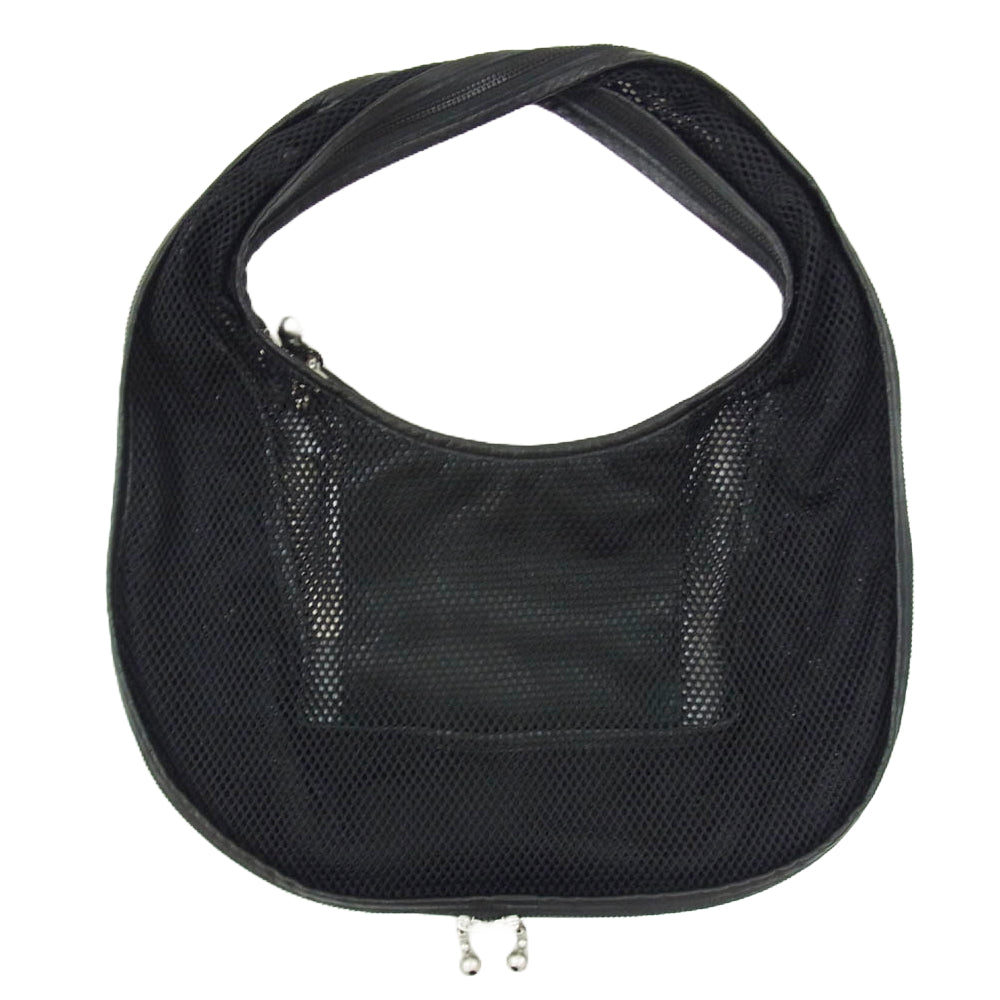 beautiful people ビューティフルピープル 1515611961 mobious BAG in Mesh メッシュ メビウス ハンドバッグ ブラック系 FREE【新古品】【未使用】【中古】