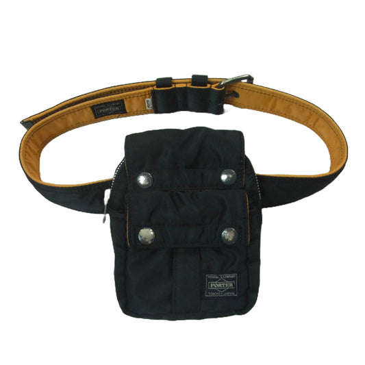 PORTER ポーター BEAMS ビームス TANKER タンカー ベルト ポーチ ブラック系 オレンジ系【中古】