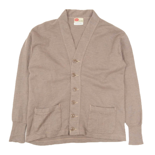 50s PILGRIM ピルグリム ワーク カーディガン ブラウン系 サイズ表記無【中古】