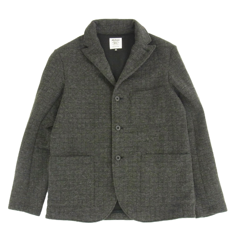 ジャックマン JM7710QT Quilt Jersey Jacket Pants キルト ジャージー ジャケット パンツ セットアップ ダークグレー系 M【中古】